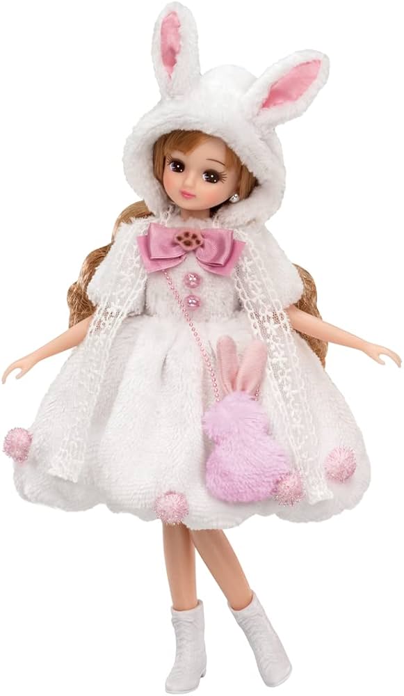 Amazon | タカラトミー リカちゃん ドレス LW-07 ふわモコしろうさぎ
