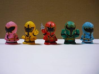 Amazon.co.jp: 【】指人形 5個セット 魔法戦隊マジレンジャー ソフビ