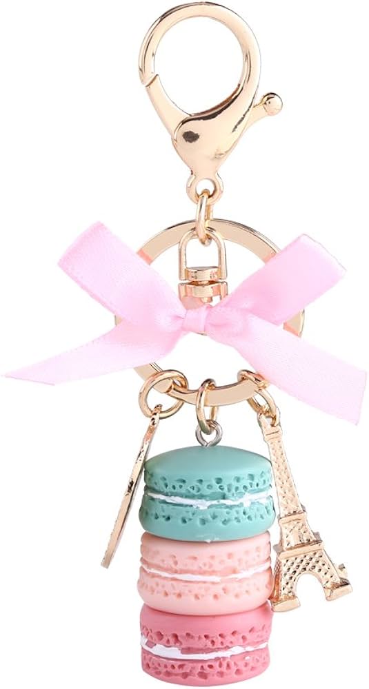 Amazon.co.jp: [MOUMOUTEN] ミニマカロンキーチェーン、カラフルな合金