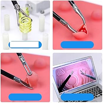 Amazon.co.jp: 腹腔鏡手術の練習の4点セットが訓練用 腹腔鏡把持鉗子