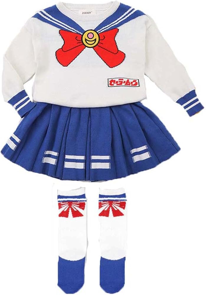 Amazon.co.jp: [AuduE] セーラームーン キッズ ニット セーター