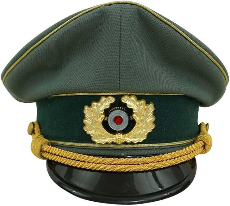 Amazon | 第二次世界大戦 ドイツ軍 国防軍 陸軍将官用制帽 ギャバジン