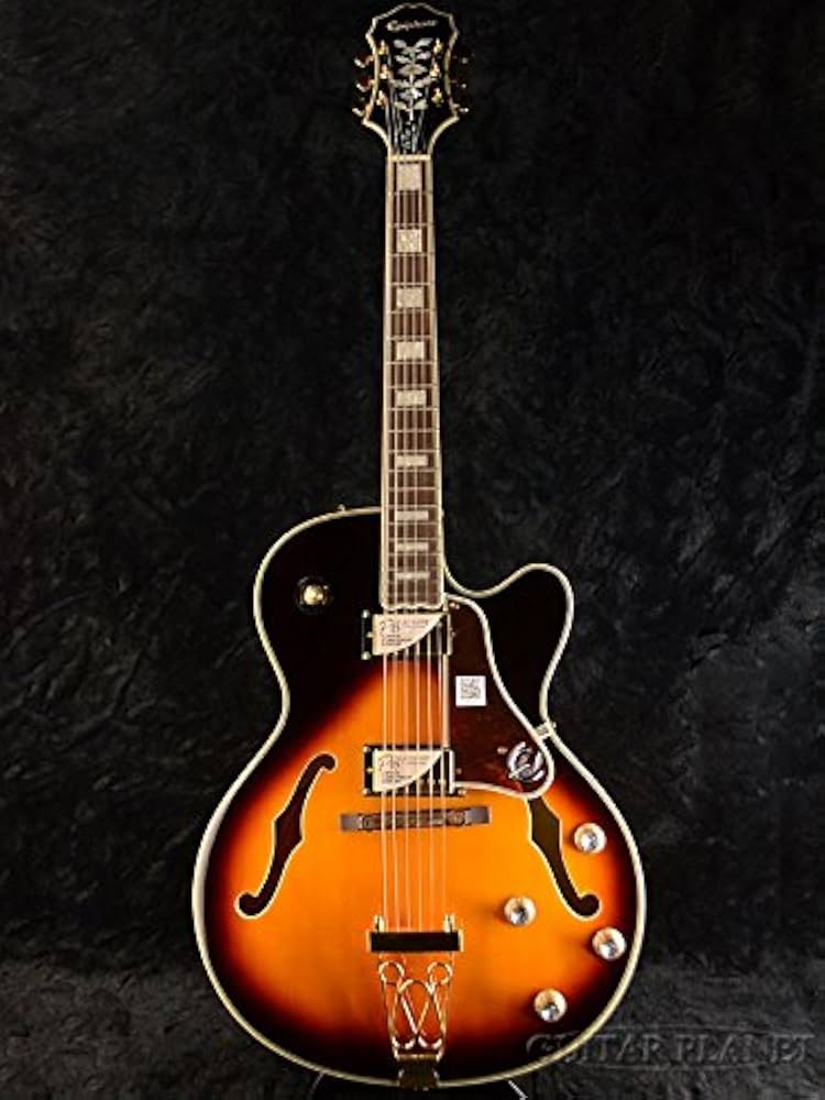 Amazon | Epiphone Joe Pass Emperor II Pro Vintage Sunburst
