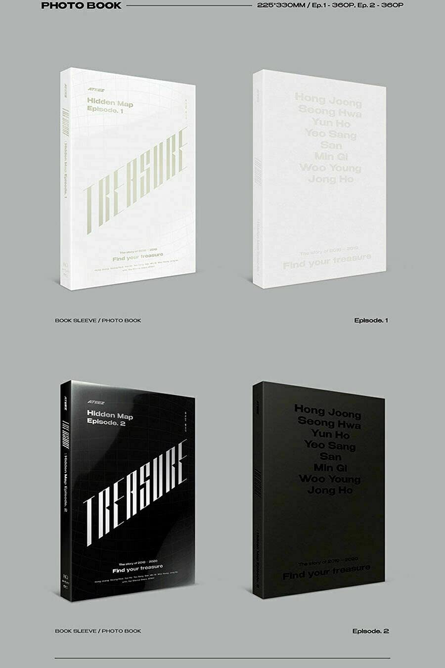 Amazon.com: ATEEZ [ TREASURE : HIDDEN MAP PACKAGE( EPISODE.1+