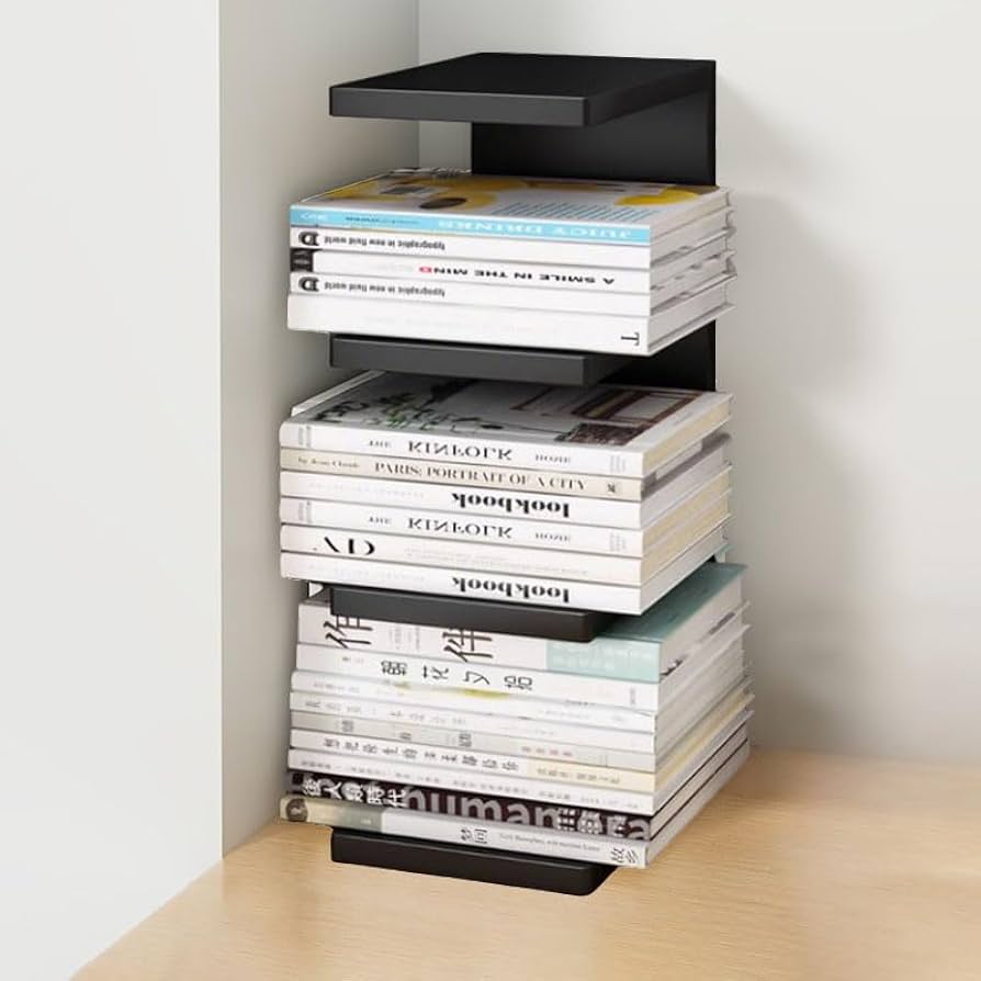 Amazon.co.jp: 本棚 大容量 ブックシェルフ 書架 メタルブックタワー