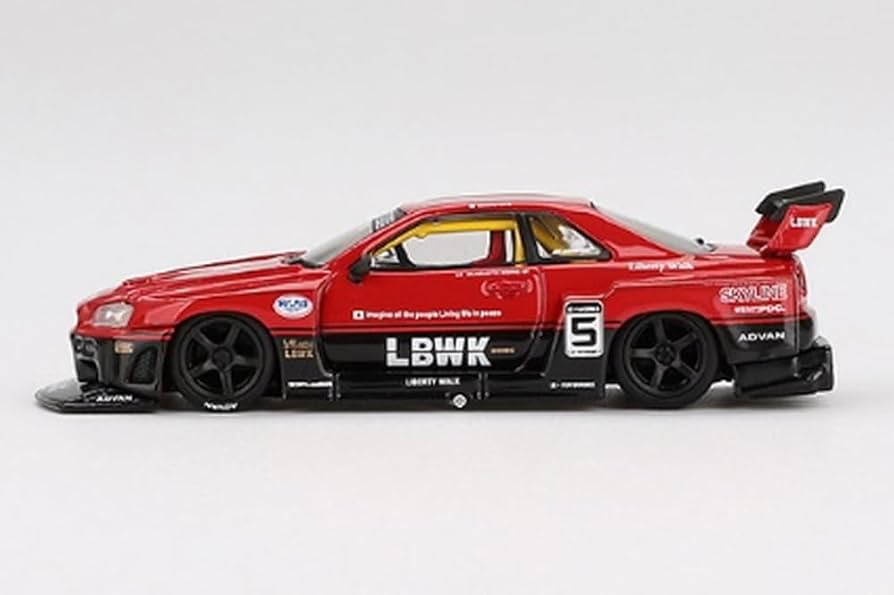 Amazon | MINI GT 1/64 Nissan LB-ER34 Super Silhouette スカイライン