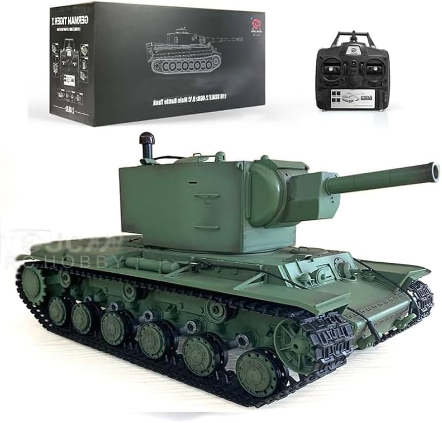 Amazon.com: Henglong 1/16 Soviet Kv-2 Rc Tank Gigant 7.0 FPV 3949