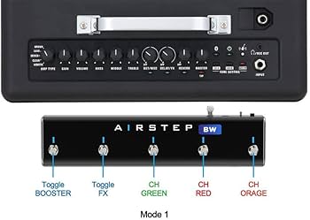 Amazon | XSONIC/AIRSTEP BW Edition Wireless Footswitch KATANA-AIR