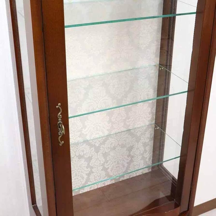 Amazon.co.jp: ガラスキャビネット 高145cm 幅60cm キュリオケース