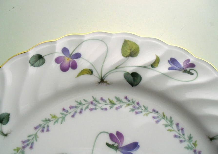 Amazon.co.jp: ノリタケバイオレットドリームプレート25cm3枚日本製