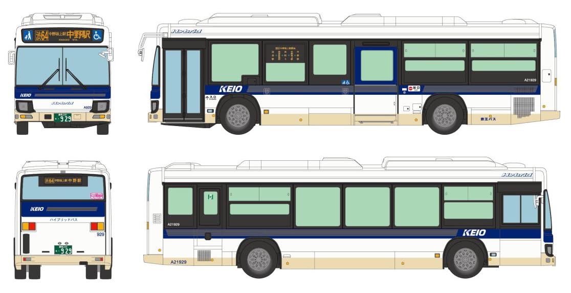 Amazon | 全国バスコレクション 1/80シリーズ JH053 全国バス80 京王