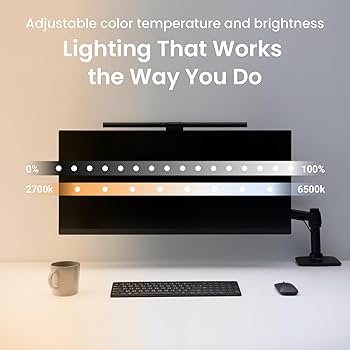 Amazon.com: BenQ ScreenBar Pro LED Monitor Light Bar (Black