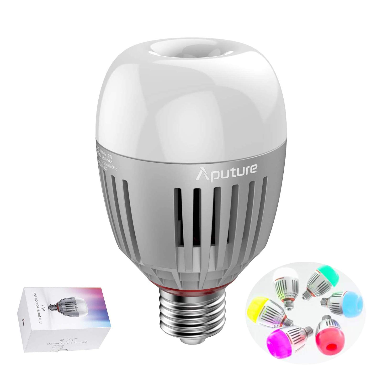 Aputure Accent B7c LED Smart Bulb 7W RGBWW,2000k-10000k Bi Color