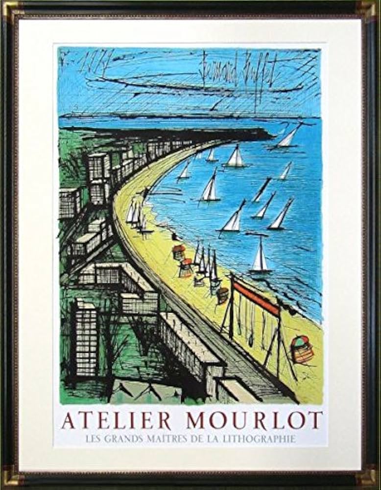 Amazon.co.jp: ベルナール・ビュッフェ『ラ・ポール海岸』ジクレー