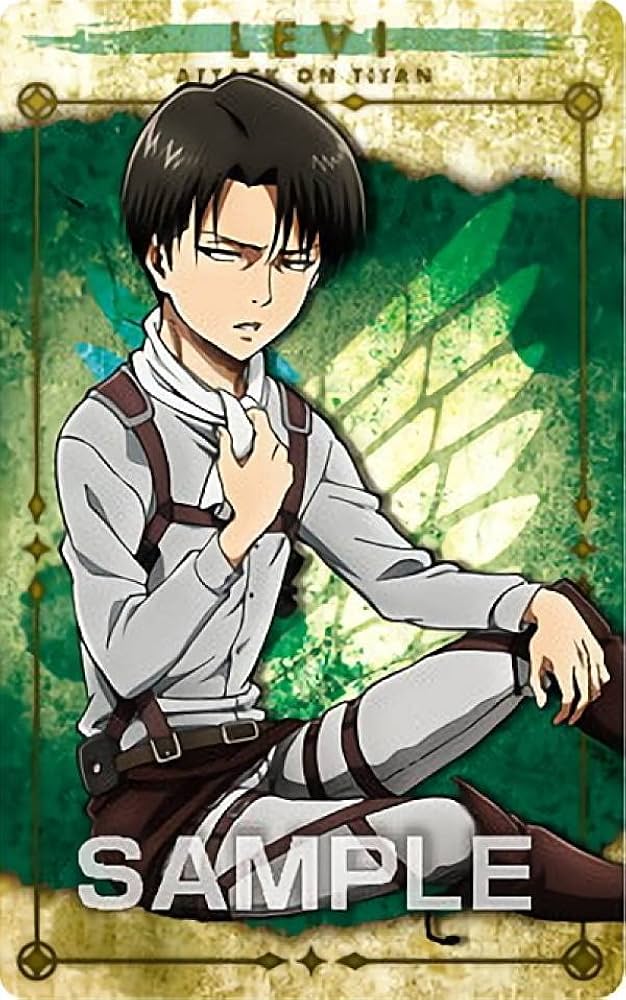 Amazon.co.jp: 【No.21 リヴァイ】 進撃の巨人 メタリックカード