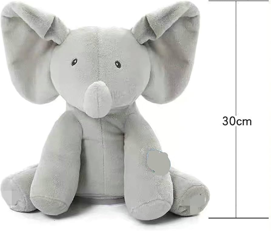 Amazon｜歌う象のぬいぐるみHuggableおもちゃ赤ちゃんアニメ象の