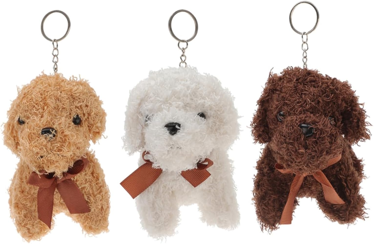 Amazon.co.jp: [SEWACC] 3個ドッグ ぬいぐるみキーホルダー 動物