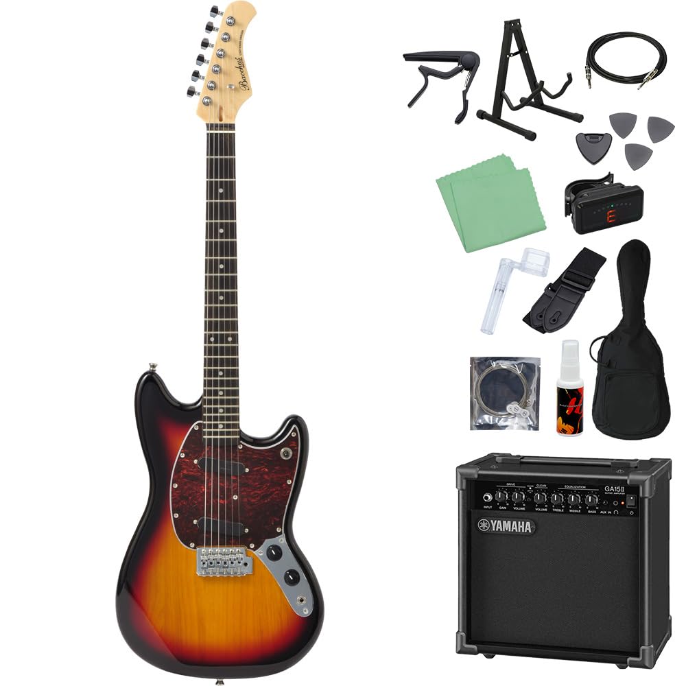 Amazon | Bacchus BMS-1R 3TS エレキギター 初心者14点セット 【GA15II