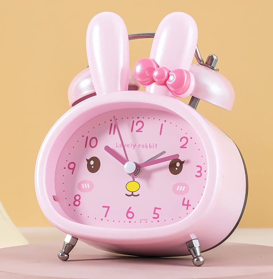 Amazon.co.jp: 目覚まし時計 めざまし時計 子供 可愛い うさぎ 卓上