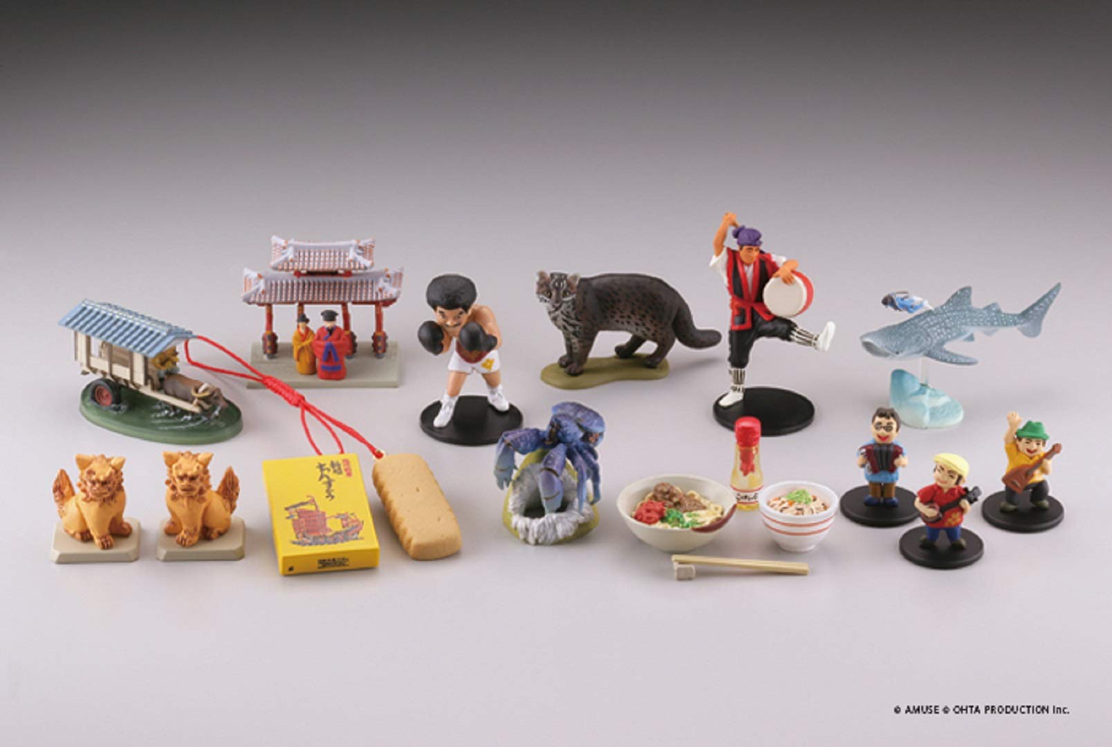 Amazon | 海洋堂 沖縄フィギュアみやげ エイサー 盆踊り めんそーれ