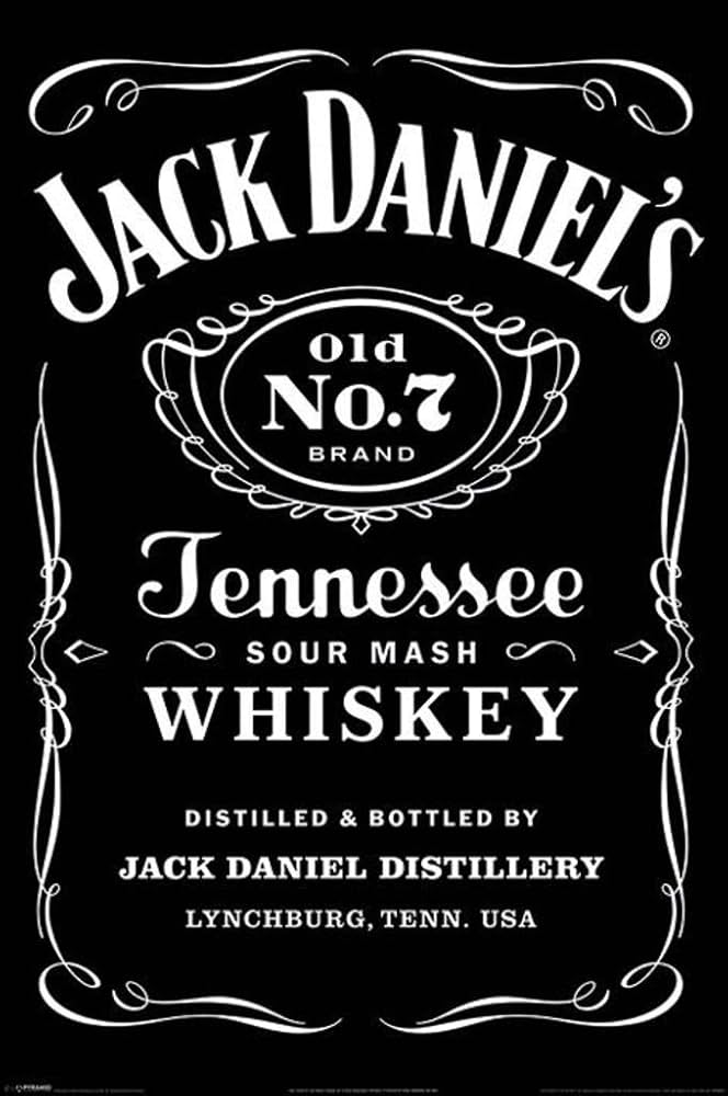 Amazon.co.jp: Pyramid International ジャック・ダニエル No 7 ラベル