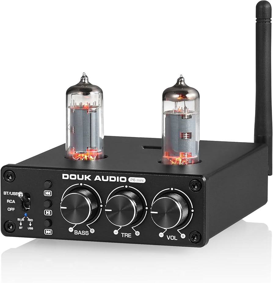 Amazon.com: Douk Audio P6 MINI HiFi Vacuum Tube Preamp Bluetooth