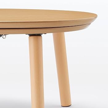 Amazon | 無印良品 楕円こたつ ナチュラル 小 110×62×35cm MJ-KDS2-N