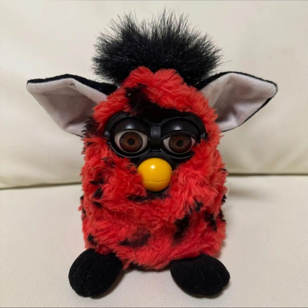 Amazon.co.jp: 1999年 初代ファービー レア 赤×黒 ドット レッド