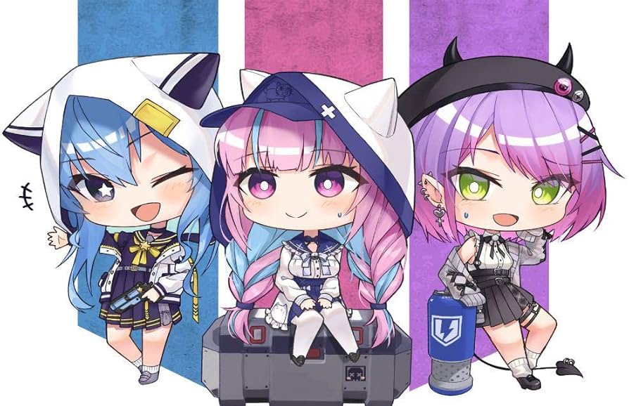 Amazon.co.jp: 湊あくあ 常闇トワ 星街すいせい プレイマット nn 1