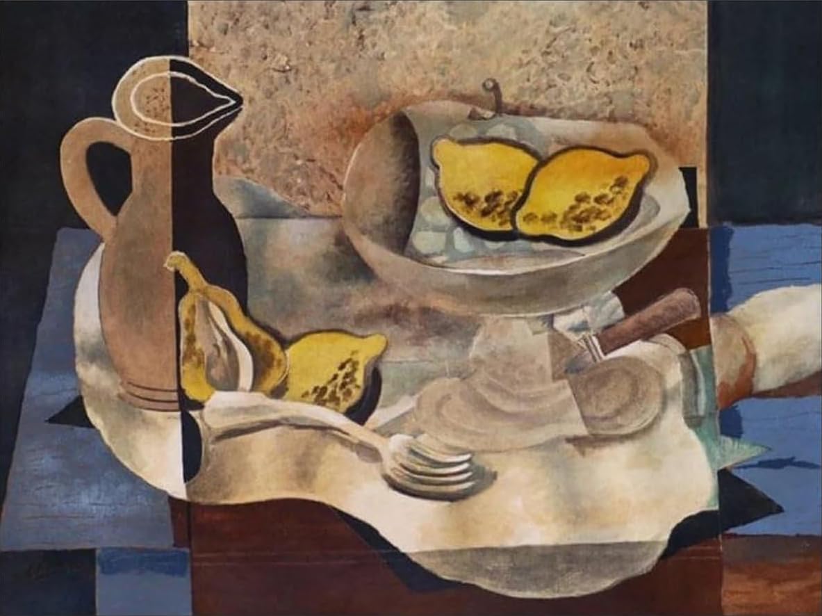 Amazon.co.jp: 有名なジョルジュブラックポスター静物画は、抽象的な壁