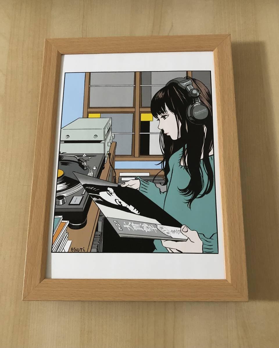 Amazon.co.jp: kj 額装品 江口寿史 テクニクス 大貫妙子 B5サイズ額