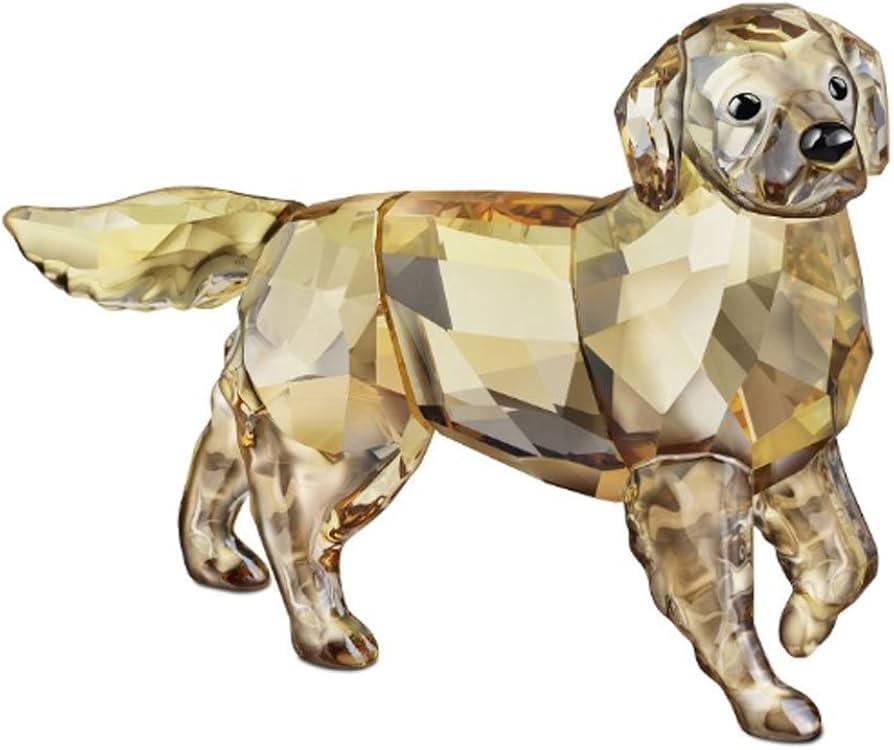 Amazon.com: SWAROVSKI 1142823 Golden Retriever Figurine, Mother