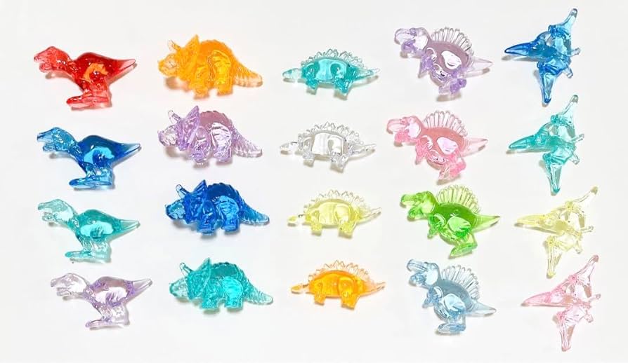 Amazon.co.jp: 宝石すくい アクリルアイス 恐竜 ダイナソー 20個セット