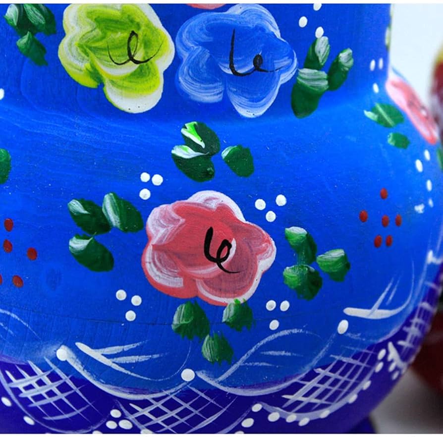 Amazon | マトリョーシカ カラフルな花のための10個のロシアの