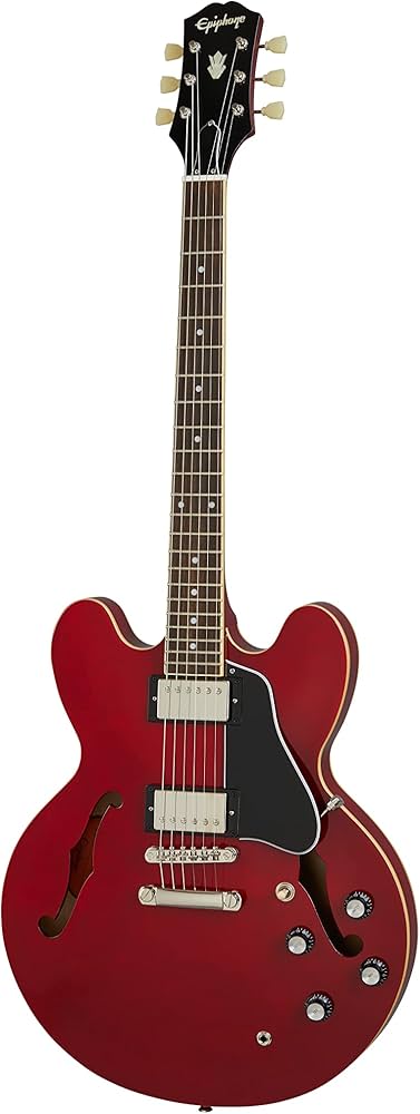 Amazon.com: Epiphone ES335 Semi Hollowbody, Cherry : Musical