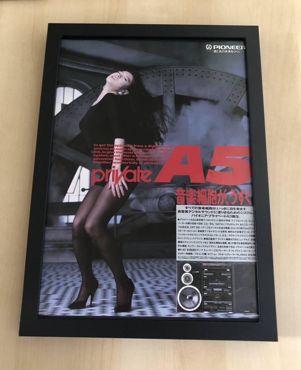 Amazon.co.jp: kj 額装品 中森明菜 パイオニア プライベート 広告 写真