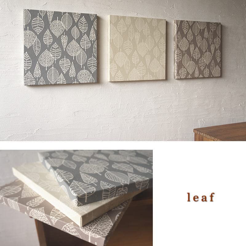 Amazon.co.jp: ファブリックパネル leaf アート モダン 30×30cm 3枚