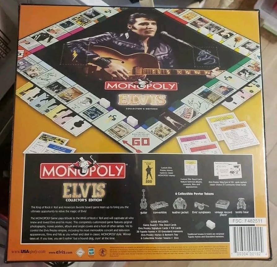 Amazon.com: Monopoly - Elvis Collector's Edition : Toys & Games