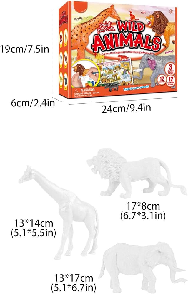 Amazon.co.jp: 5 独自の動物セットを作成してペイントする | ペイン