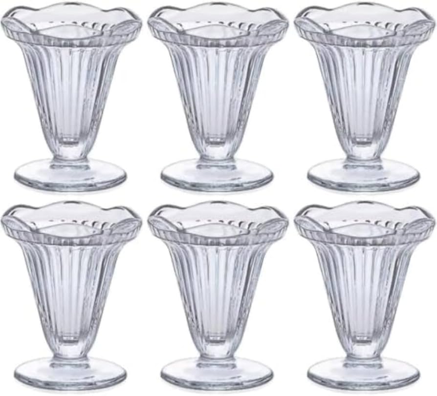 Amazon｜パフェグラス クリア 180ml 6個セット デザート サンデー 容器