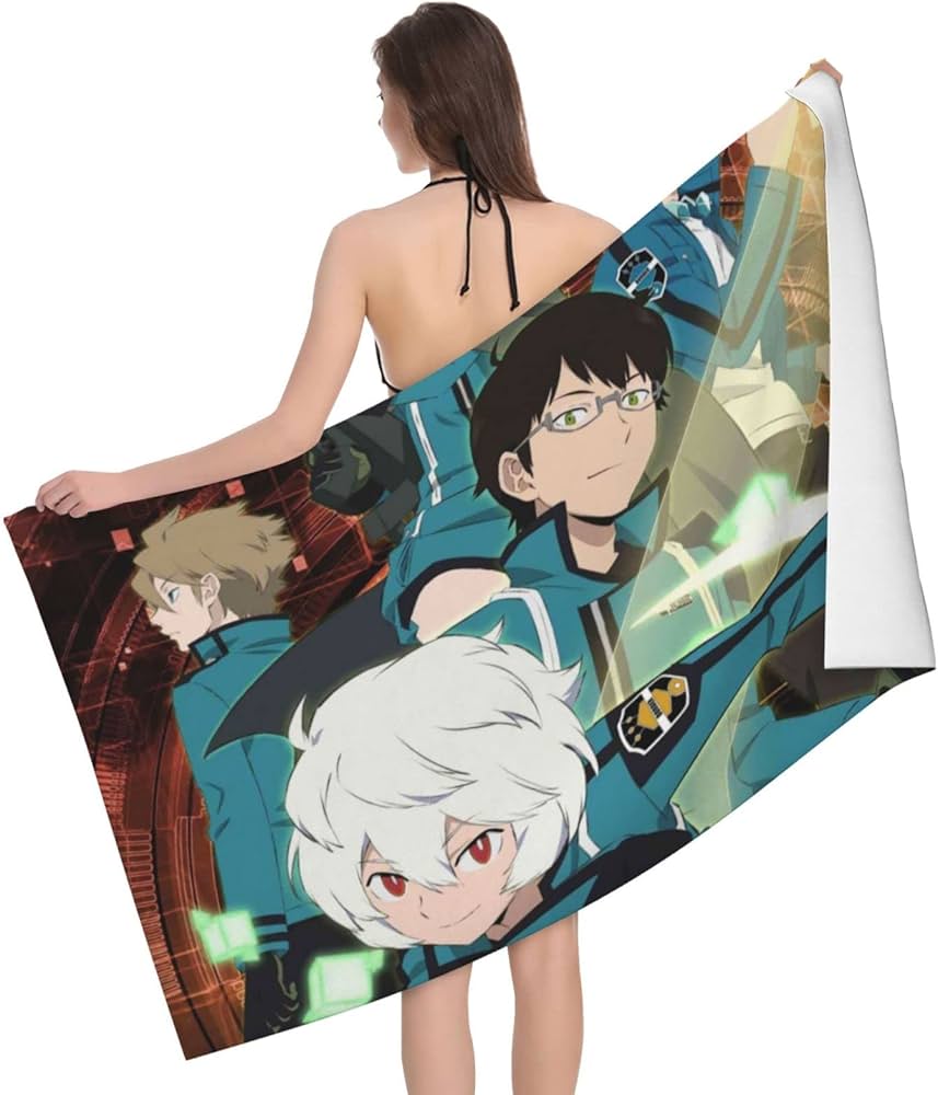 Amazon｜ワールドトリガー 高級カップル用入浴タオル、大型の吸水速乾