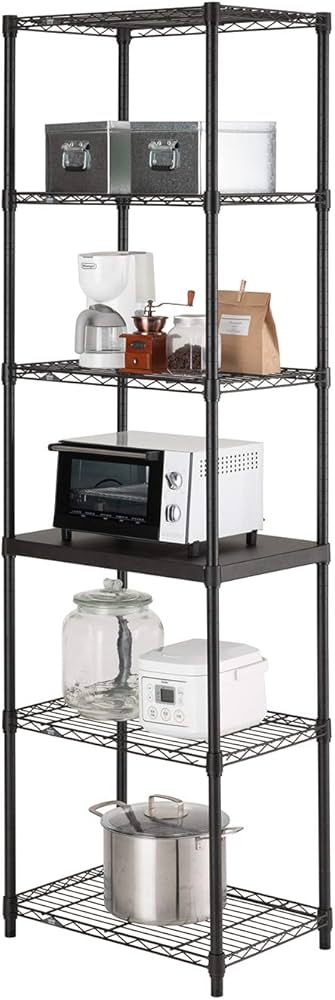 Amazon｜ドウシシャ ルミナス ノワール ラック 6段 幅60 奥行40 スリム