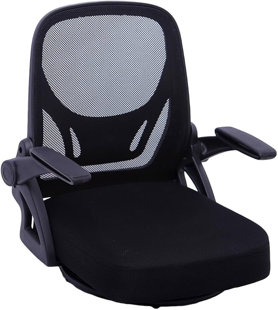 Amazon｜座椅子 回転座椅子 コンパクト 360度回転 跳ね上げ式