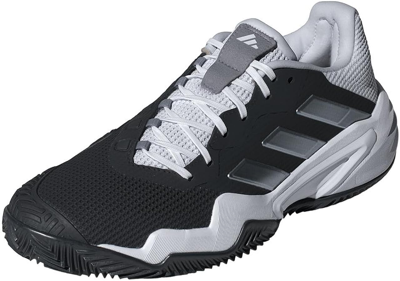 Amazon.com | Adidas Men's Barricade 13 Clay, Black/White/Grey, 6.5