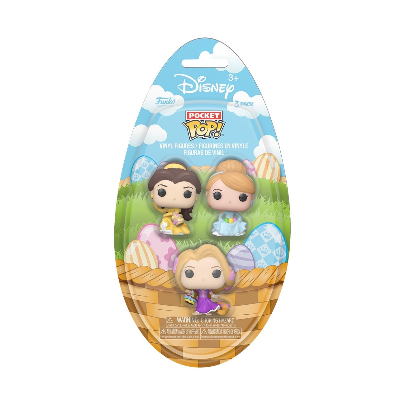 Amazon.com: Funko Pocket Pop!: Easter 3-Pack - Belle, Cinderella