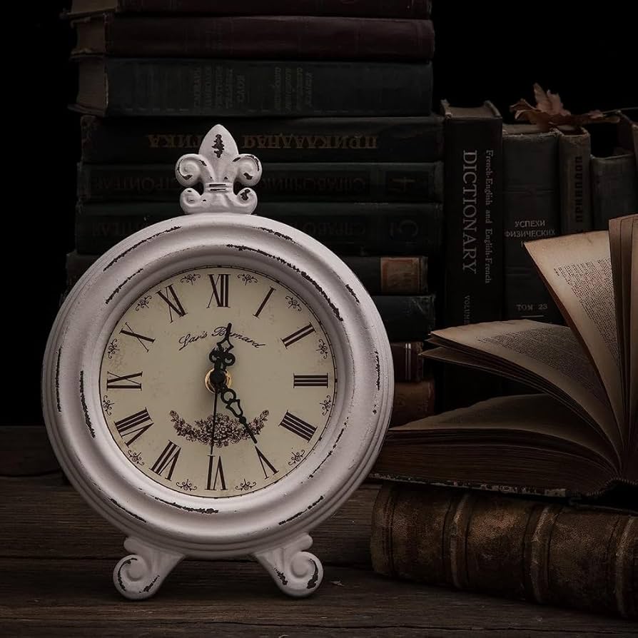 Amazon.co.jp: ヴィンテージ置き時計、サイレントベッドサイド時計電池