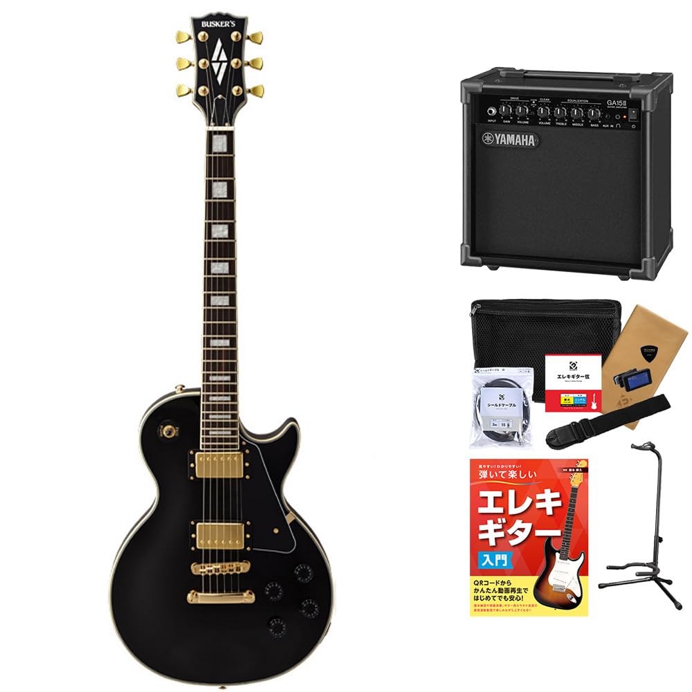 Amazon | BUSKERS BLC300 BK エレキギター初心者12点セット【GA15II