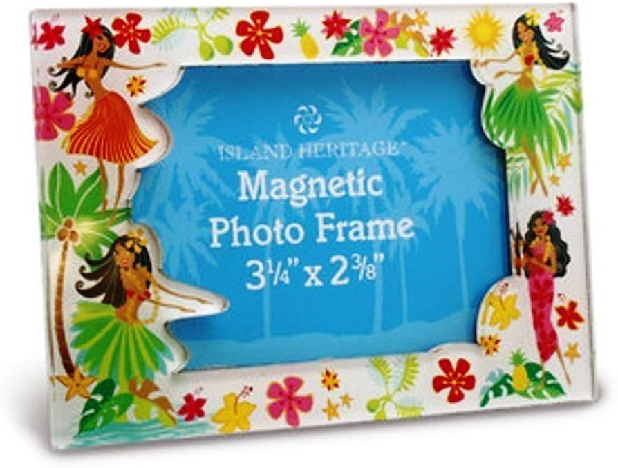Amazon.co.jp: フォトフレームマグネット ハワイアンフラハニー
