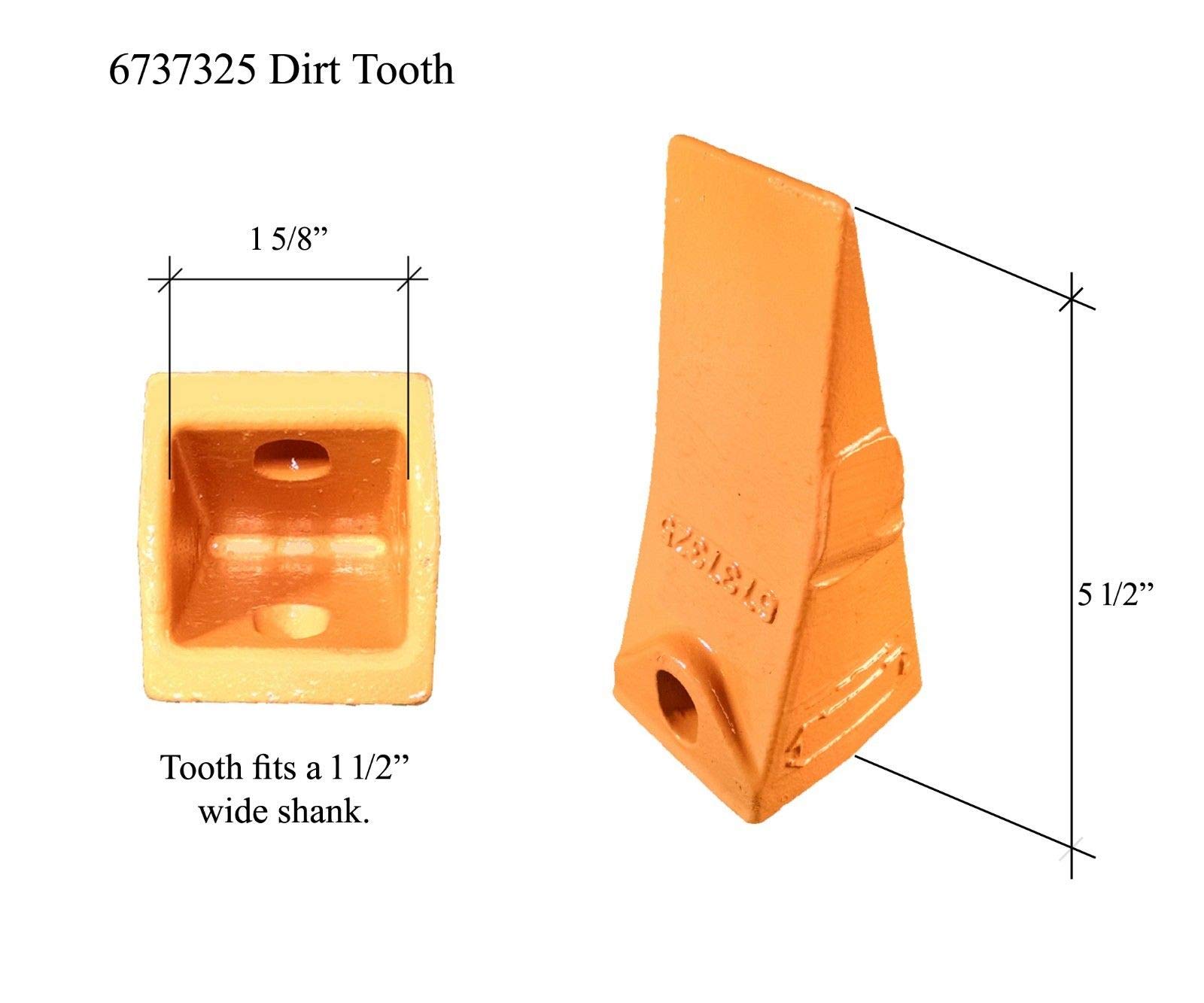 Amazon.com: Digger Supply 8 Skidsteer Bucket Shanks, Teeth, Pins