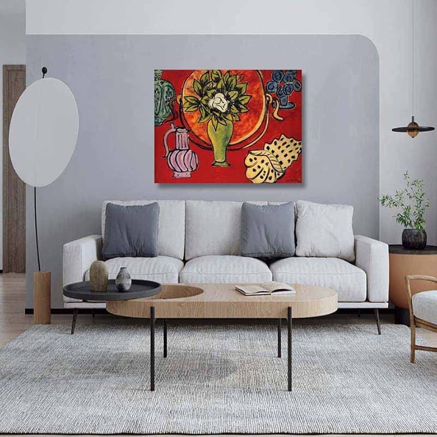 Amazon.co.jp: アンリ・マティス“マグノリアのある静物”ポスト印象派